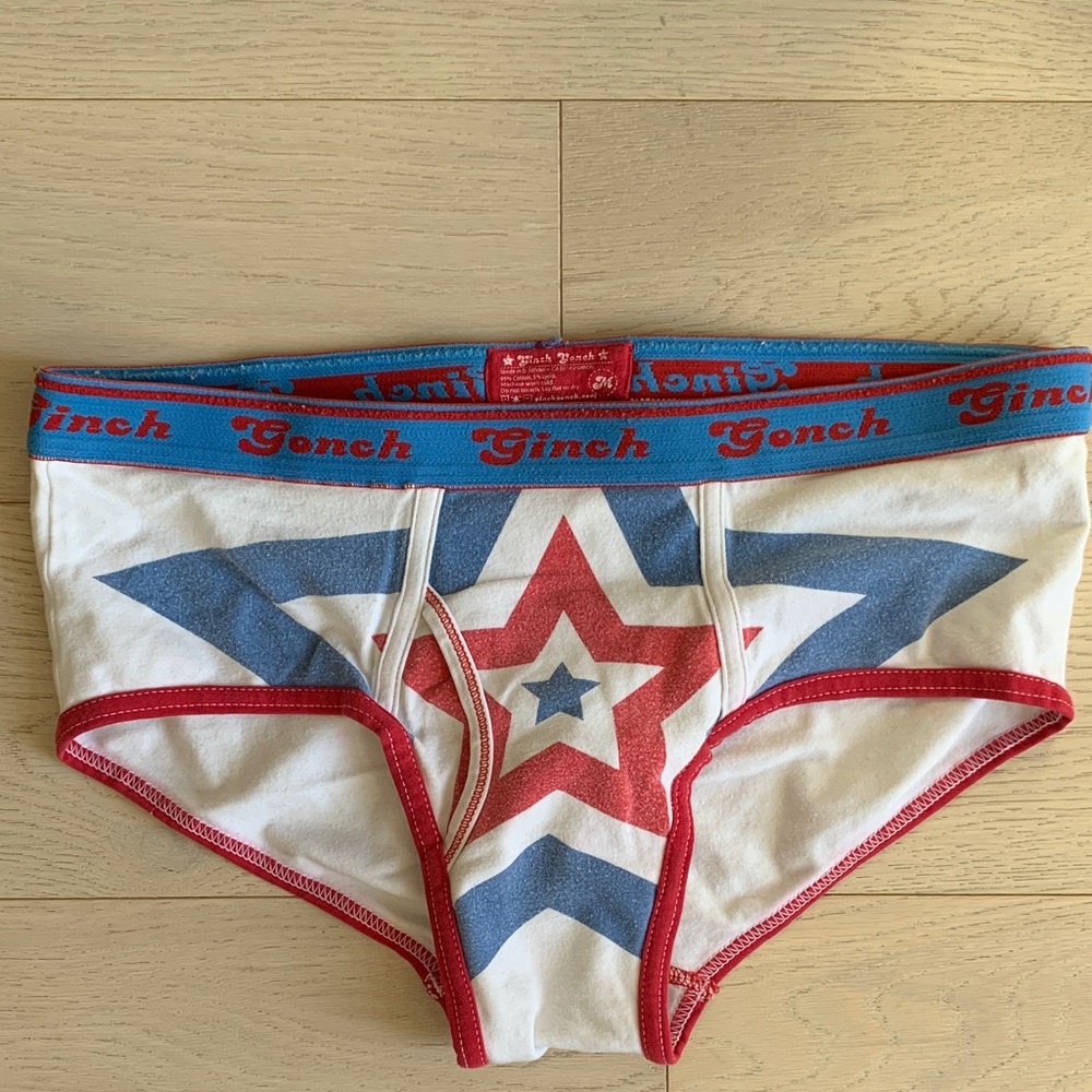 Men's Star Briefs - Red, Blue, White